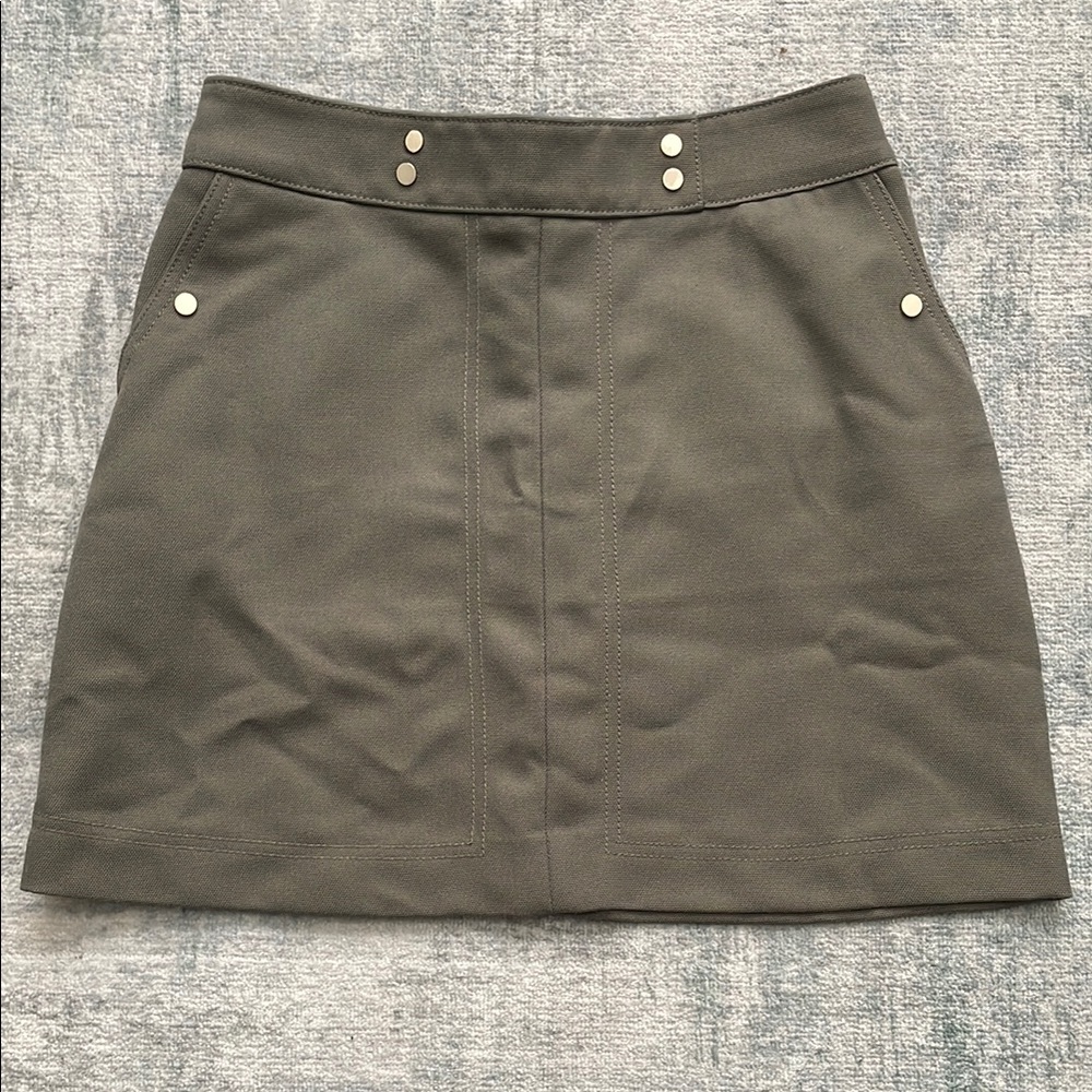 H&M Green A-line Mini Skirt Casual
